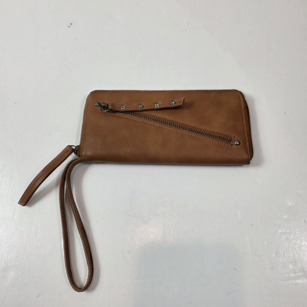 Free People Distressed Vegan Brown Wallet